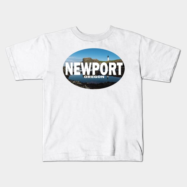 Newport Oregon Kids T-Shirt by stermitkermit